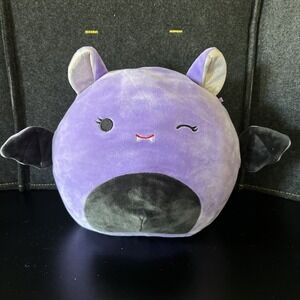 Squishmallows Joldy Winking Vampire Bat 8" Purple Plush Halloween Soft‎ Stuffed